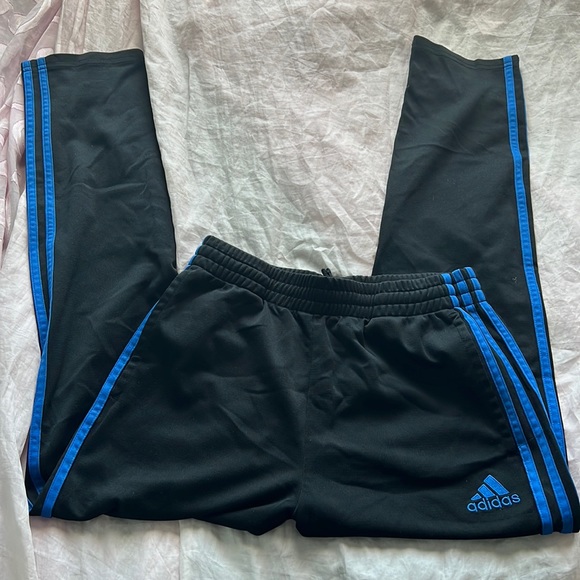 Youth Adidas Royal Blue/Black Track Pants - Picture 1 of 7